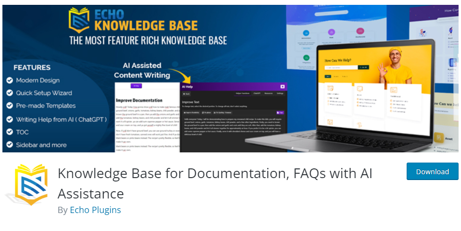 The affected plugin: Knowledge Base for Documentation, FAQs, 10,000+ active installs.