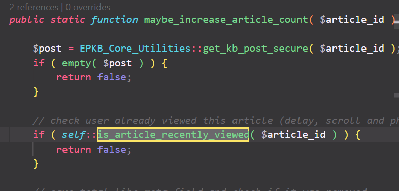 The source path: maybe_increase_article_count calls into is_article_recently_viewed, which deserializes the cookie.