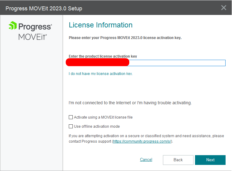 Standing up a MOVEit Transfer instance for analysis.